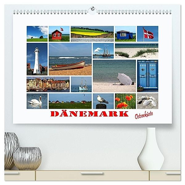 Dänemark - Ostseeküste (hochwertiger Premium Wandkalender 2024 DIN A2 quer), Kunstdruck in Hochglanz, Carina-Fotografie