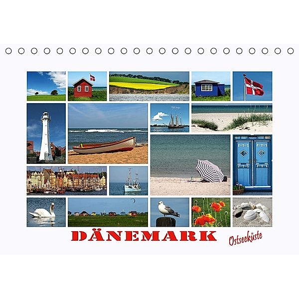 Dänemark - Ostseeküste (Tischkalender 2018 DIN A5 quer) Dieser erfolgreiche Kalender wurde dieses Jahr mit gleichen Bild, Carina-Fotografie