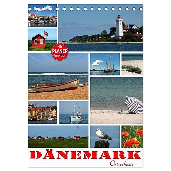 Dänemark - Ostseeküste (Tischkalender 2024 DIN A5 hoch), CALVENDO Monatskalender, Calvendo