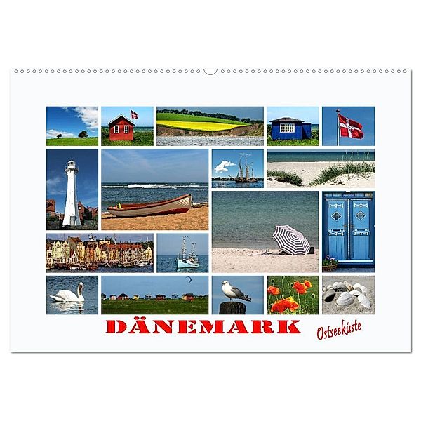 Dänemark - Ostseeküste (Wandkalender 2024 DIN A2 quer), CALVENDO Monatskalender, Carina-Fotografie