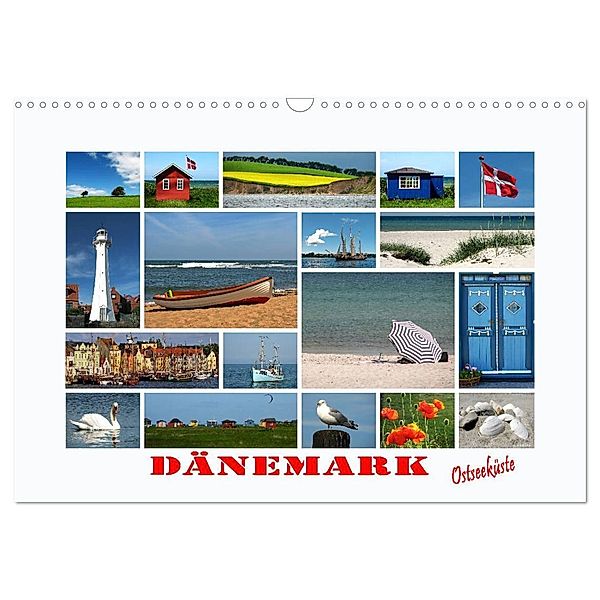 Dänemark - Ostseeküste (Wandkalender 2024 DIN A3 quer), CALVENDO Monatskalender, Carina-Fotografie
