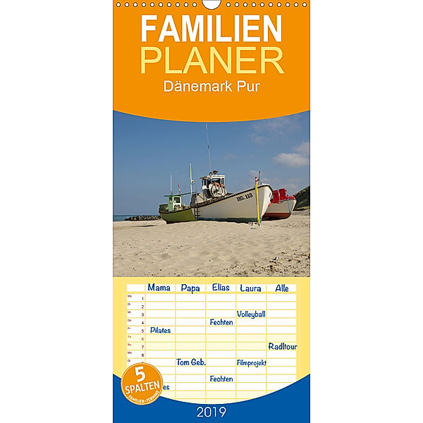 Dänemark Pur - Familienplaner hoch (Wandkalender 2019 , 21 cm x 45 cm, hoch), Werner Prescher