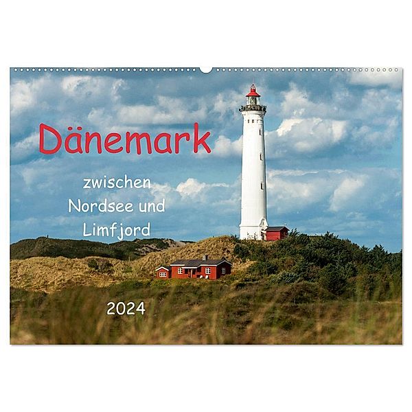 Dänemark zwischen Nordsee und Limfjord (Wandkalender 2024 DIN A2 quer), CALVENDO Monatskalender, Heinz Pompsch