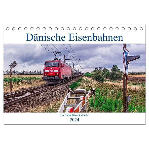 Dänische Eisenbahnen (Tischkalender 2024 DIN A5 quer), CALVENDO Monatskalender, Stefan Jeske, Marcel Wloka), bahnblitze.de (Jan van Dyk