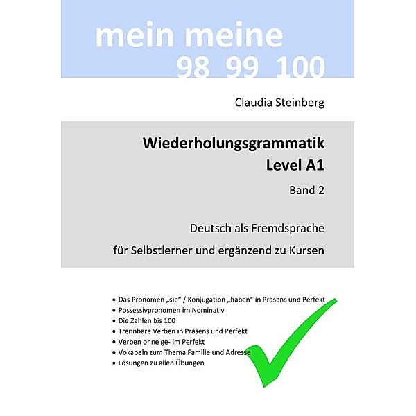 DaF - Wiederholungsgrammatik A1 - Band 2, Claudia Steinberg