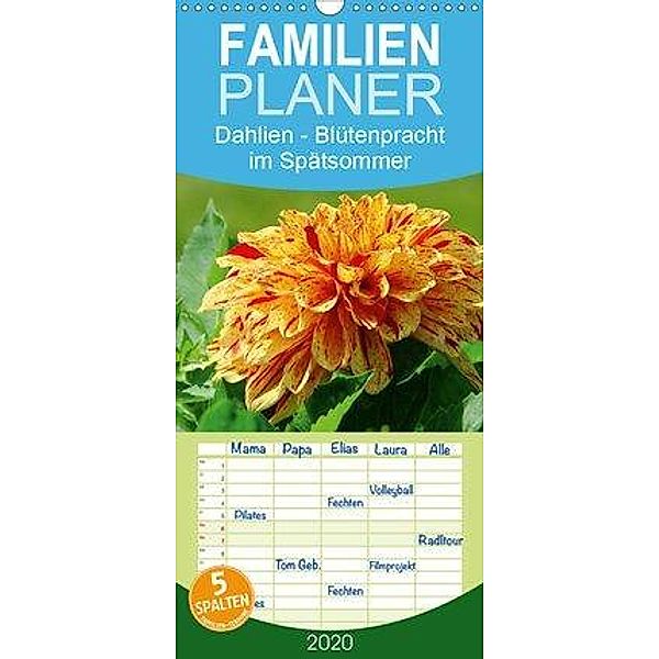 Dahlien - Blütenpracht im Spätsommer - Familienplaner hoch (Wandkalender 2020 , 21 cm x 45 cm, hoch)