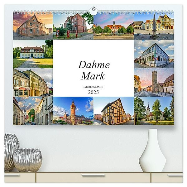 Dahme Mark Impressionen (hochwertiger Premium Wandkalender 2025 DIN A2 quer), Kunstdruck in Hochglanz, Calvendo, Dirk Meutzner
