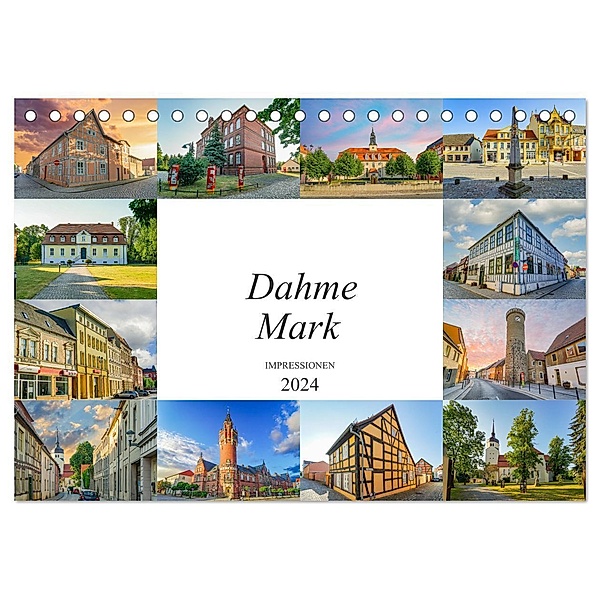 Dahme Mark Impressionen (Tischkalender 2024 DIN A5 quer), CALVENDO Monatskalender, Dirk Meutzner