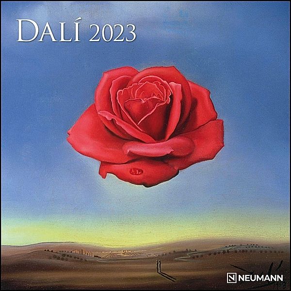 Dali 2023 - Wand-Kalender - Broschüren-Kalender - 30x30 - 30x60 geöffnet - Kunst-Kalender