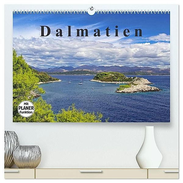 Dalmatien (hochwertiger Premium Wandkalender 2025 DIN A2 quer), Kunstdruck in Hochglanz, Calvendo, LianeM