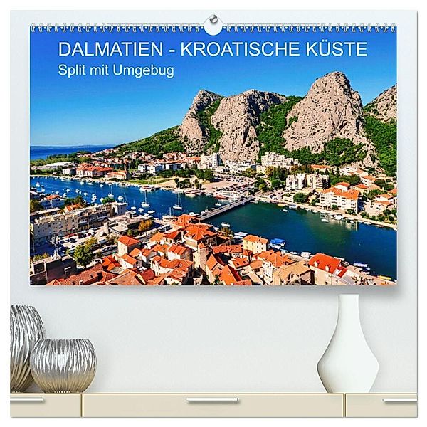 DALMATIEN - KROATISCHE KÜSTE - Split mit Umgebung (hochwertiger Premium Wandkalender 2025 DIN A2 quer), Kunstdruck in Hochglanz, Calvendo, Reinhard Balzerek