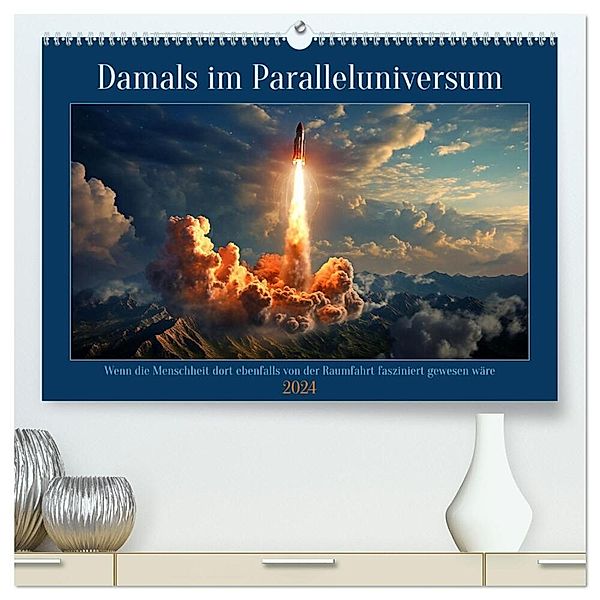 Damals im Paralleluniversum (hochwertiger Premium Wandkalender 2024 DIN A2 quer), Kunstdruck in Hochglanz, Kerstin Waurick