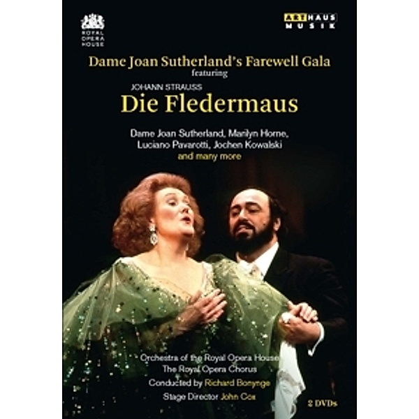 Dame Joan Sutherlands Farewell Gala featuring Johann Strauss - Die Fledermaus - 2 Disc DVD, Joan Sutherland, Luciano Pavarotti, Marilyn Horne