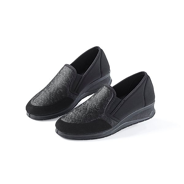 Damen-Slipper Monika, schwarz (Größe: 39)