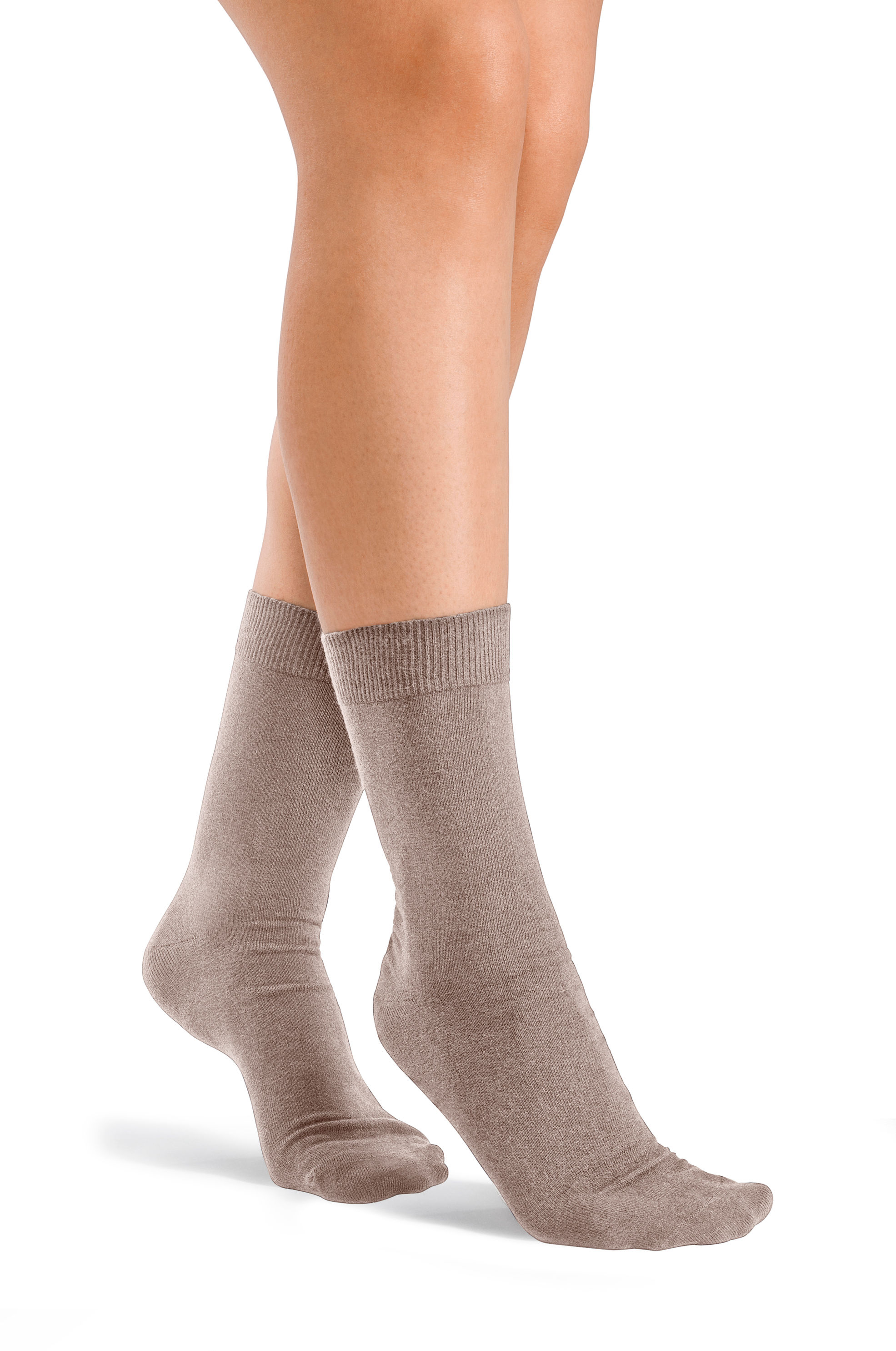 Damensocken ohne Gummi, beige, 6 Paar Größe: 39-42 | Weltbild.de