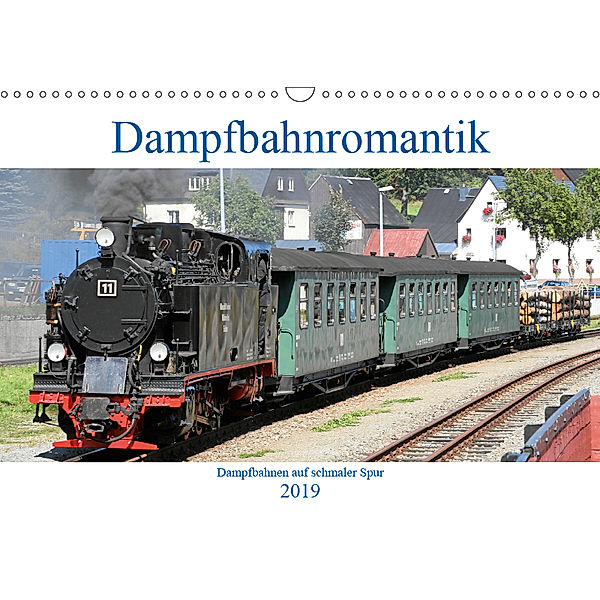 Dampfbahnromantik - Dampfbahnen auf schmaler Spur (Wandkalender 2019 DIN A3 quer), André Bujara