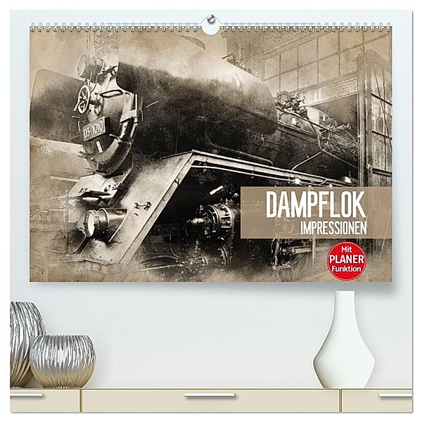 Dampflok Impressionen (hochwertiger Premium Wandkalender 2024 DIN A2 quer), Kunstdruck in Hochglanz, Dirk Meutzner