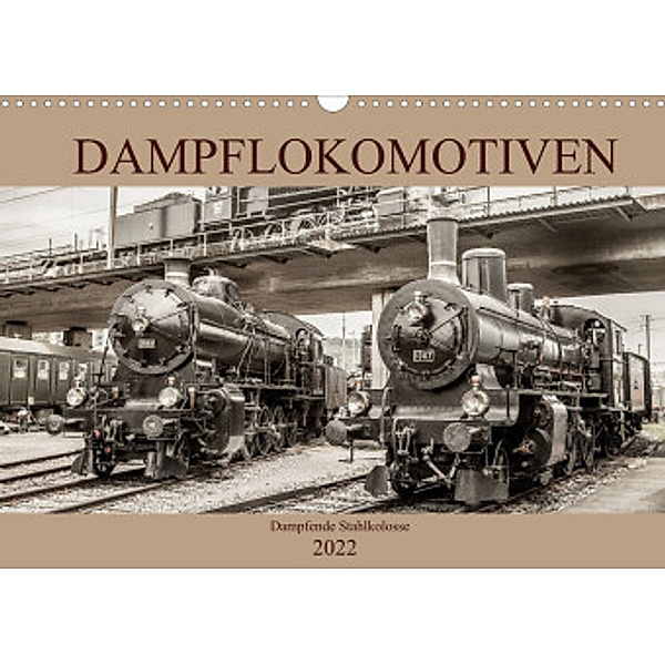 Dampflokomotiven - dampfende Stahlkolosse (Wandkalender 2022 DIN A3 quer), Liselotte Brunner-Klaus