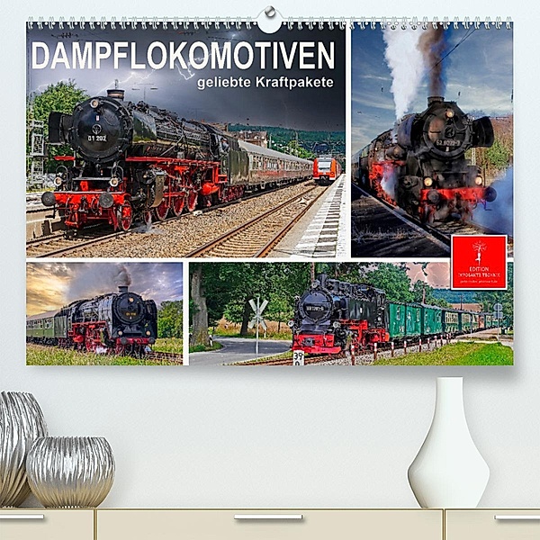 Dampflokomotiven - geliebte Kraftpakete (Premium, hochwertiger DIN A2 Wandkalender 2023, Kunstdruck in Hochglanz), Peter Roder