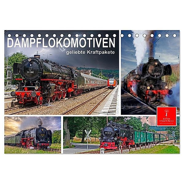Dampflokomotiven - geliebte Kraftpakete (Tischkalender 2024 DIN A5 quer), CALVENDO Monatskalender, Peter Roder