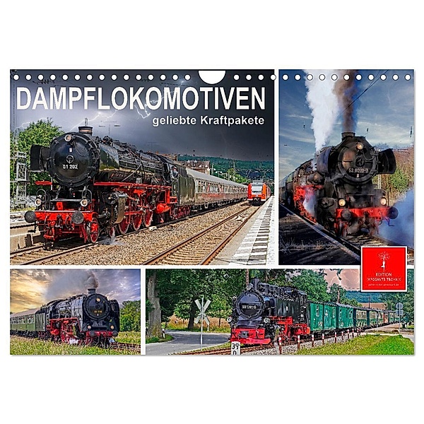 Dampflokomotiven - geliebte Kraftpakete (Wandkalender 2024 DIN A4 quer), CALVENDO Monatskalender, Peter Roder