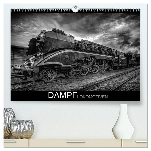 Dampflokomotiven (hochwertiger Premium Wandkalender 2024 DIN A2 quer), Kunstdruck in Hochglanz, Dirk Jonas
