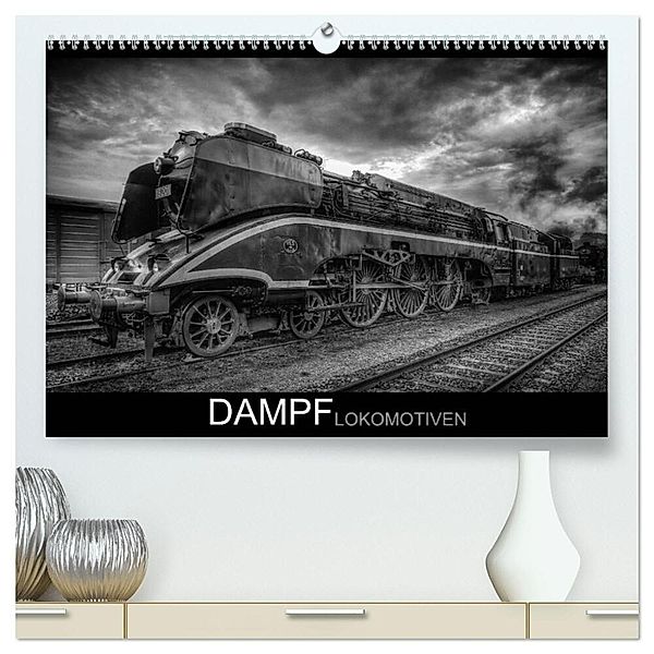Dampflokomotiven (hochwertiger Premium Wandkalender 2025 DIN A2 quer), Kunstdruck in Hochglanz, Calvendo, Dirk Jonas
