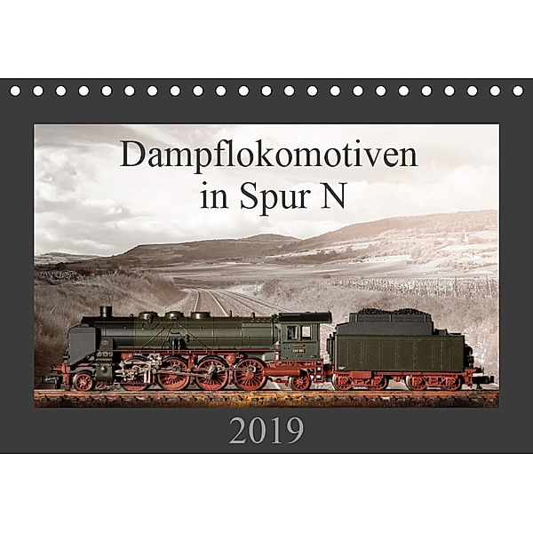 Dampflokomotiven in Spur N (Tischkalender 2019 DIN A5 quer), Christian Ritter