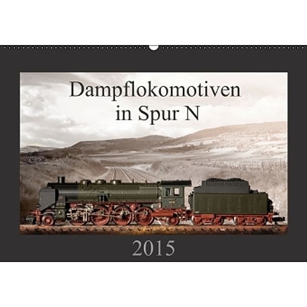 Dampflokomotiven in Spur N (Wandkalender 2015 DIN A2 quer), Christian Ritter