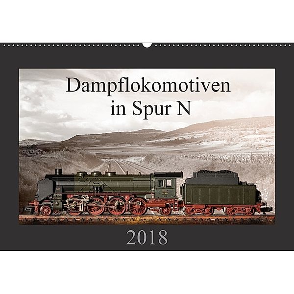 Dampflokomotiven in Spur N (Wandkalender 2018 DIN A2 quer), Christian Ritter