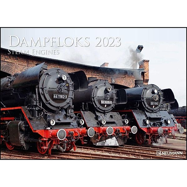 Dampfloks 2023 - Foto-Kalender - Wand-Kalender - 42x29,7