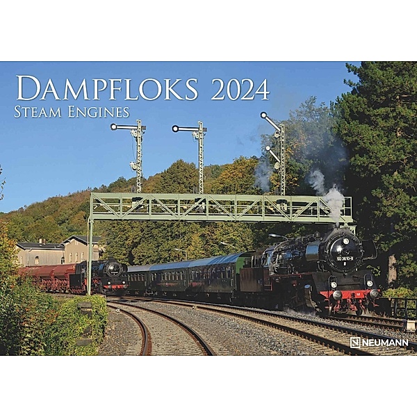 Dampfloks 2024 - Foto-Kalender - Wand-Kalender - 42x29,7