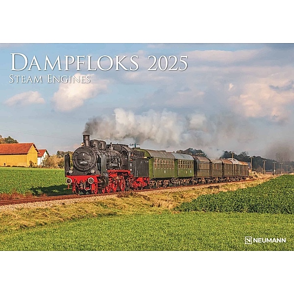 Dampfloks 2025 - Foto-Kalender - Wand-Kalender - 42x29,7