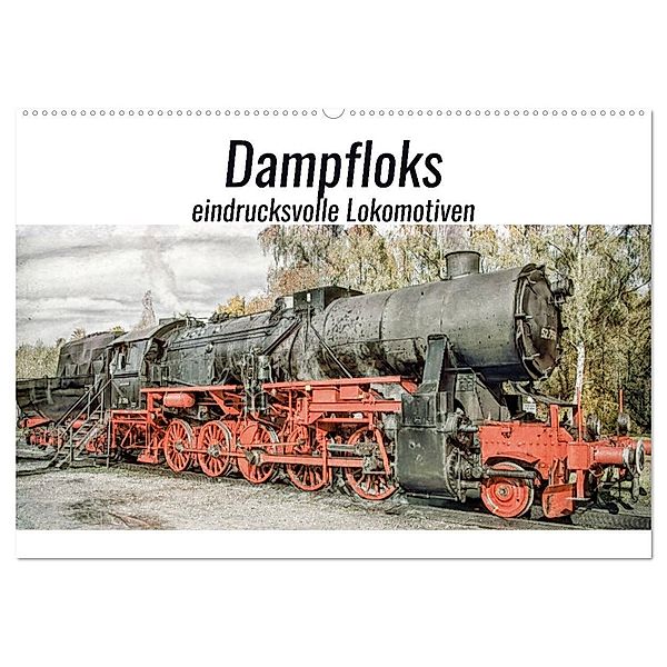 Dampfloks - eindrucksvolle Lokomotiven (Wandkalender 2025 DIN A2 quer), CALVENDO Monatskalender, Calvendo, Liselotte Brunner-Klaus