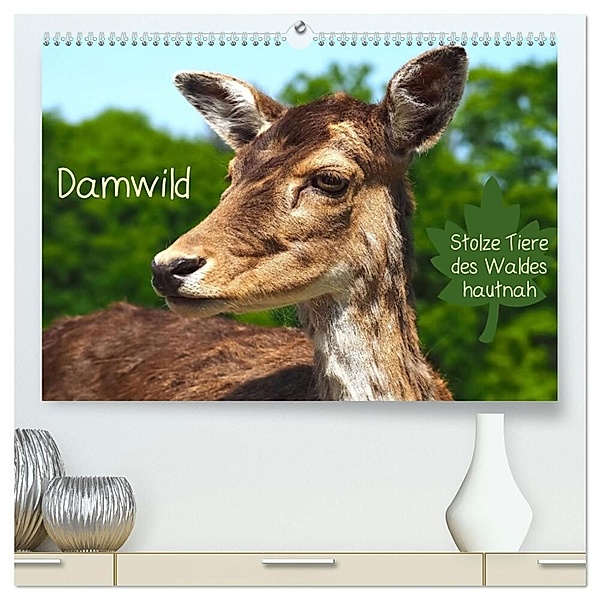 Damwild - stolze Tiere des Waldes hautnah (hochwertiger Premium Wandkalender 2024 DIN A2 quer), Kunstdruck in Hochglanz, Marion Meyer - Stimmungsbilder1