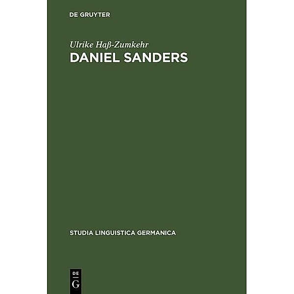 Daniel Sanders / Studia Linguistica Germanica Bd.35, Ulrike Haß-Zumkehr