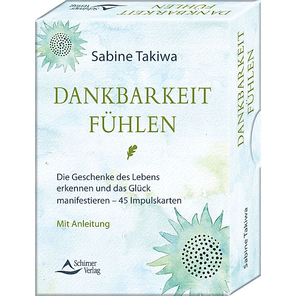 Dankbarkeit fühlen, 45 Impulskarten mit Anleitung, Sabine Takiwa