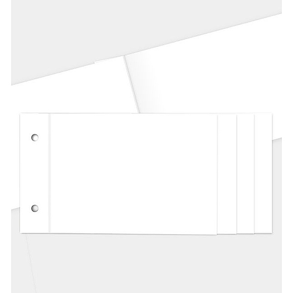 Dankeskarte Blanko Design, Booklet (210 x 100mm)