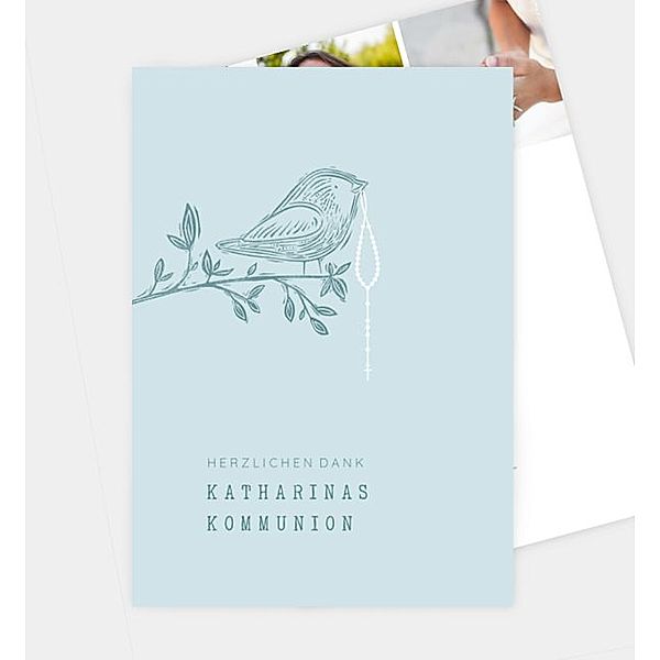 Dankeskarte Little Bird, Postkarte hoch (120 x 170mm)