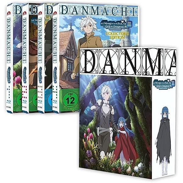 DanMachi - Is It Wrong to Try to Pick Up Girls in a Dungeon? - 3. Staffel - Blu-ray Gesamtausgabe - Limited Edition mit Sammelbox