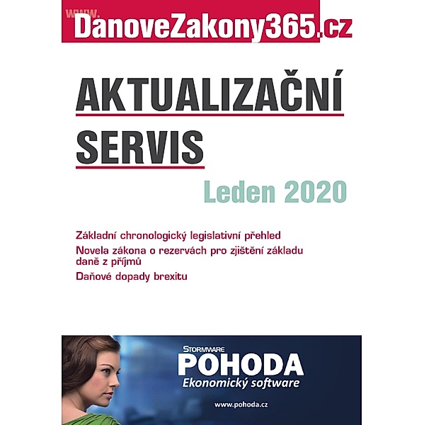 Danové zákony 2020 - Aktualizacní servis LEDEN, Newsletter Vydavatelství