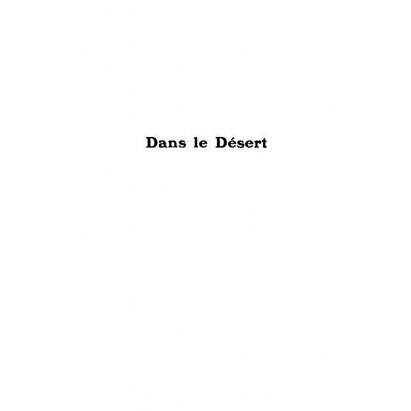 Dans le desert / Hors-collection, Deledda Grazia