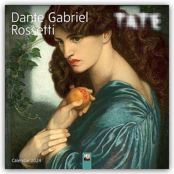 Dante Gabriel Rossetti Kunstkalender 2024, Flame Tree Publishing