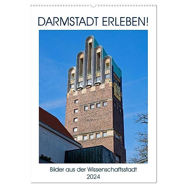 Darmstadt erleben! (Wandkalender 2024 DIN A2 hoch), CALVENDO Monatskalender, Christian Werner