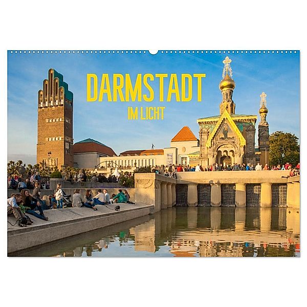 Darmstadt im Licht (Wandkalender 2024 DIN A2 quer), CALVENDO Monatskalender, Dietmar Scherf