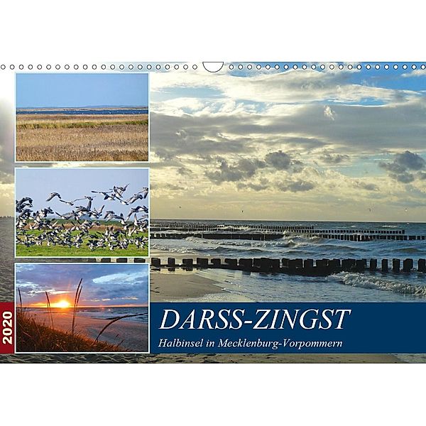 DARSS-ZINGST Halbinsel in Mecklenburg Vorpommern (Wandkalender 2020 DIN A3 quer), Claudia Schimmack