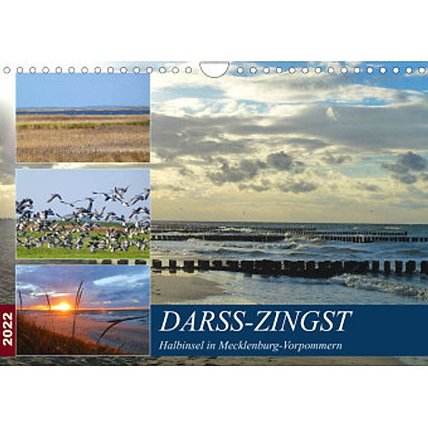 DARSS-ZINGST Halbinsel in Mecklenburg Vorpommern (Wandkalender 2022 DIN A4 quer), Claudia Schimmack