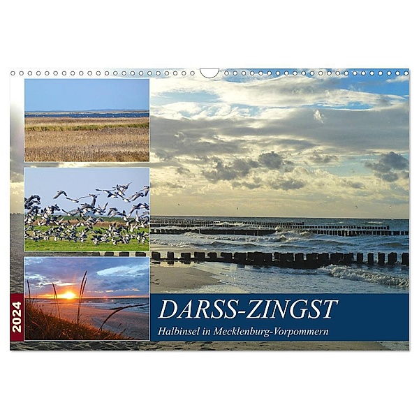 DARSS-ZINGST Halbinsel in Mecklenburg Vorpommern (Wandkalender 2024 DIN A3 quer), CALVENDO Monatskalender, Claudia Schimmack