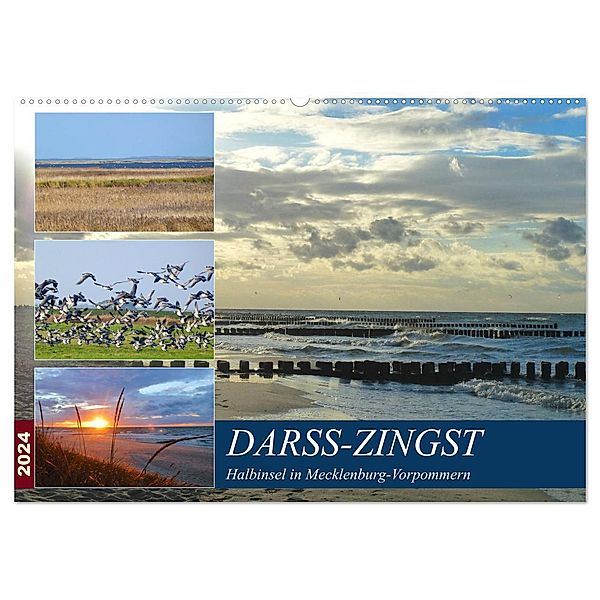 DARSS-ZINGST Halbinsel in Mecklenburg Vorpommern (Wandkalender 2024 DIN A2 quer), CALVENDO Monatskalender, Claudia Schimmack