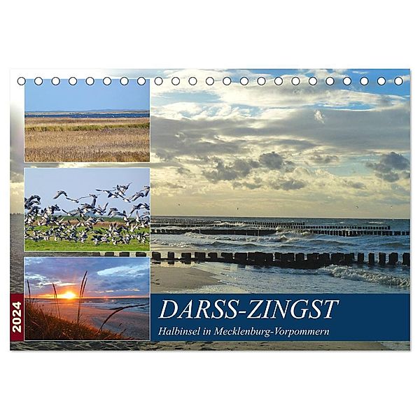 DARSS-ZINGST Halbinsel in Mecklenburg Vorpommern (Tischkalender 2024 DIN A5 quer), CALVENDO Monatskalender, Claudia Schimmack